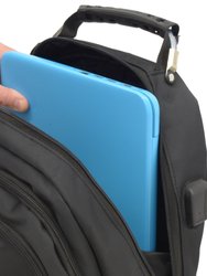 Oval Multi Pocket Backpack with Usb