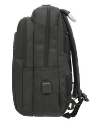 Rectangular Multi Pocket Backpack with Usb