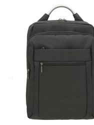 Rectangular Multi Pocket Backpack with Usb - Black