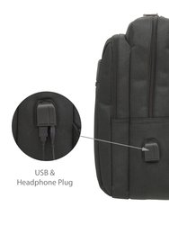 Rectangular Multi Pocket Backpack with Usb