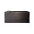 Slim Ladies Clutch With Top Zipper - Brown