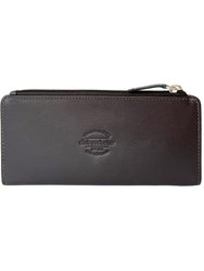 Slim Ladies Clutch With Top Zipper