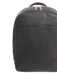 SLIM LEATHER BACKPACK WITH HIDDEN FRONT POCKET - Club Rochelier