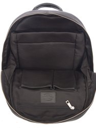 SLIM LEATHER BACKPACK WITH HIDDEN FRONT POCKET