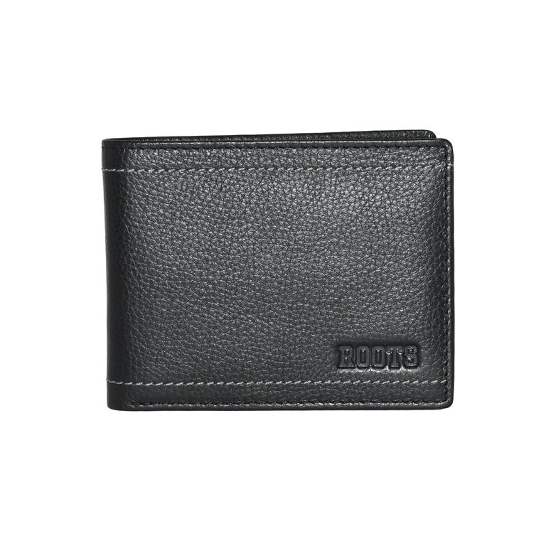 Slim Men's Wallet - Roots' Trenton Collection - Black