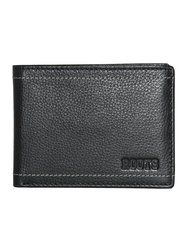 Slim Men's Wallet -  Roots Trenton Collection - Black