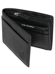 Slim Mens Wallet With Zippered Pocket