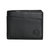 Slim Mens Wallet With Zippered Pocket - Black