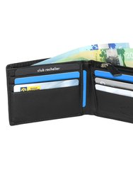 Slim Mens Wallet With Zippered Pocket