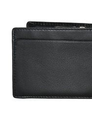 Slim Mens Wallet With Zippered Pocket