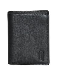 Snap Cardholder And Billfold Wallet - Black