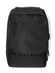 Structured Backpack With USB - Black