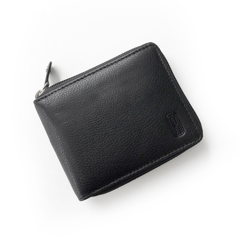 Zip-Around Billfold - Black