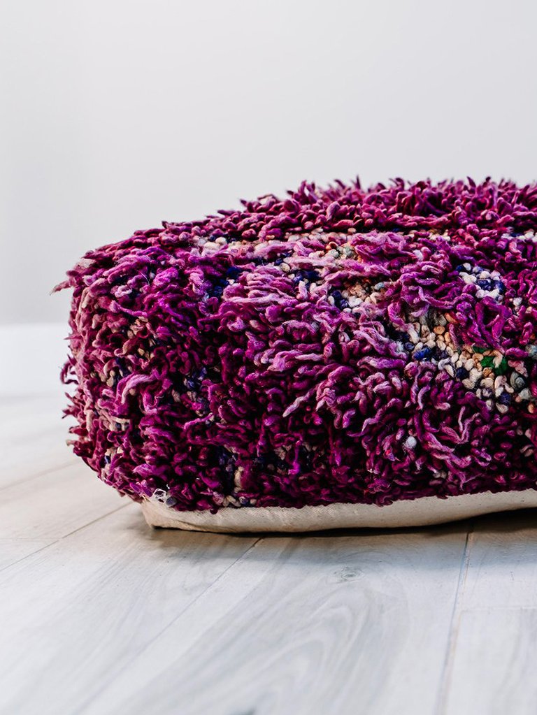 One Wild Life Berber Pillow - Purple