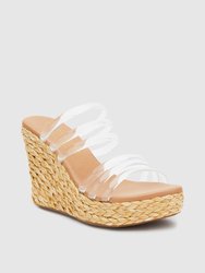 Fancy Woven Platform Wedges