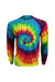 Colortone Adults Unisex Long Sleeve Tie-Dye T-Shirt (Rainbow) - Rainbow