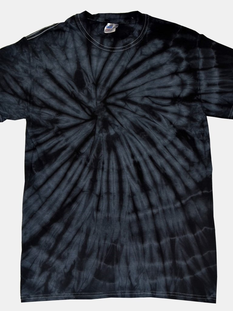 Colortone Adults Unisex Tonal Spider Shirt Sleeve T-Shirt (Spider Black) - Spider Black
