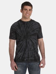 Colortone Adults Unisex Tonal Spider Shirt Sleeve T-Shirt (Spider Black)