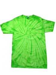 Colortone Adults Unisex Tonal Spider Shirt Sleeve T-Shirt (Spider Lime) - Spider Lime