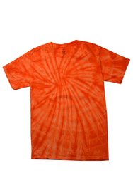 Colortone Adults Unisex Tonal Spider Shirt Sleeve T-Shirt (Spider Orange) - Spider Orange