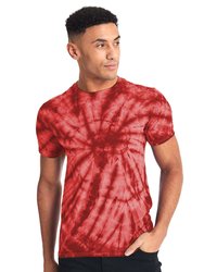 Colortone Adults Unisex Tonal Spider Shirt Sleeve T-Shirt (Spider Red)