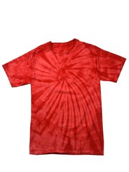 Colortone Adults Unisex Tonal Spider Shirt Sleeve T-Shirt (Spider Red) - Spider Red