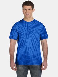 Colortone Adults Unisex Tonal Spider Shirt Sleeve T-Shirt (Spider Royal)