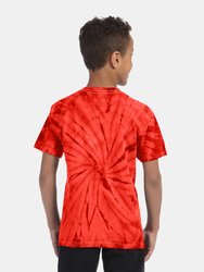 Colortone Childrens Little Boys Tonal Spider Short Sleeve T-Shirt (Spider Red)