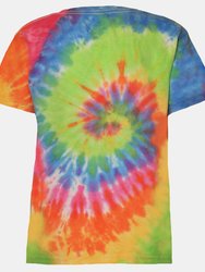 Colortone Kids/Childrens Little Boys Rainbow Tie-Dye Heavyweight T-Shirt (Eternity)