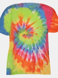 Colortone Kids/Childrens Little Boys Rainbow Tie-Dye Heavyweight T-Shirt (Eternity) - Eternity