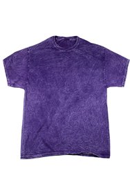 Colortone Mens Mineral Wash Short Sleeve Heavyweight T-Shirt (Purple) - Purple