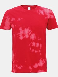 Colortone Unisex Bleached Out T-Shirt (Red) - Red