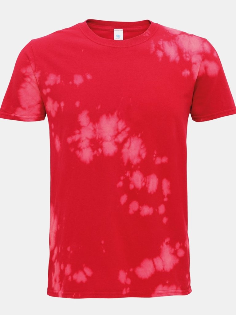 Colortone Unisex Bleached Out T-Shirt (Red) - Red