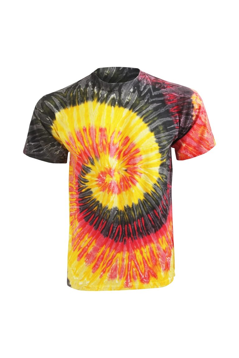 Colortone Womens/Ladies Rainbow Tie-Dye Short Sleeve Heavyweight T-Shirt (Kingston) - Kingston