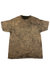 Mens Mineral Wash Short Sleeve Heavyweight T-Shirt - Brown - Brown