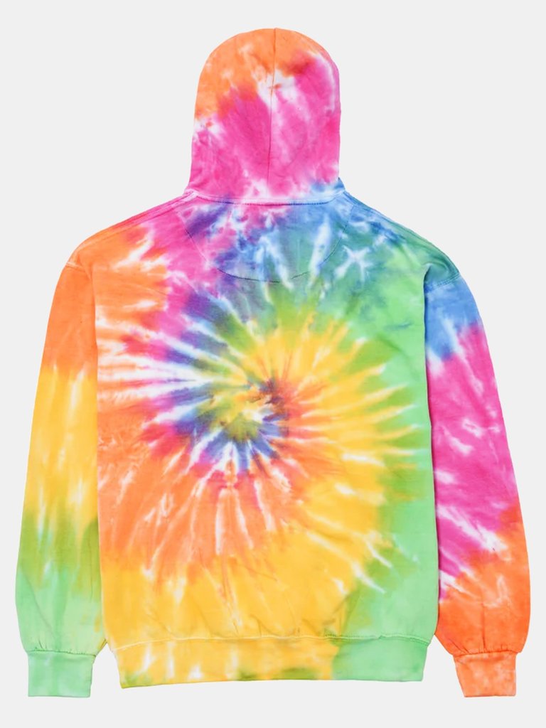 Unisex Rainbow Tie Dye Pullover Hoodie - Eternity