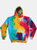 Unisex Rainbow Tie Dye Pullover Hoodie - Multi Rainbow - Multi Rainbow