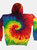 Unisex Rainbow Tie Dye Pullover Hoodie - Rainbow - Rainbow