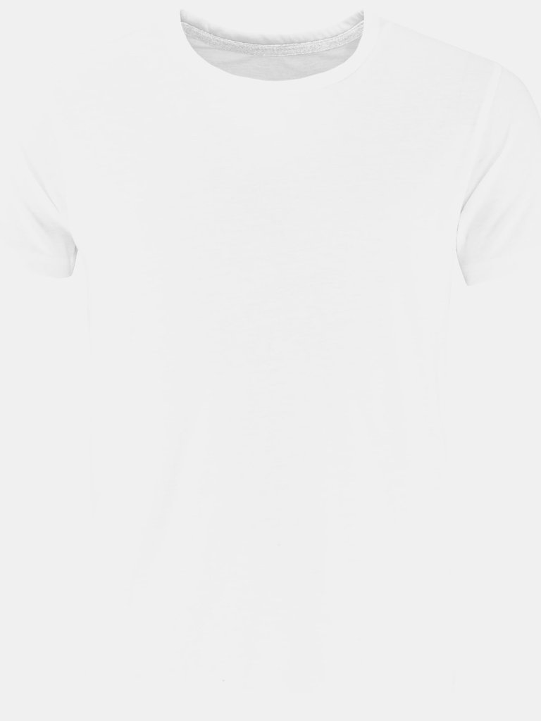 Comfy Co Mens Sleepy T Short Sleeve Pajama T-Shirt (White) - White