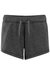Womens/Ladies Elasticated Lounge Shorts - Charcoal - Charcoal