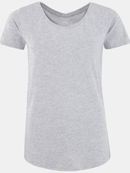 Womens/Ladies Sleepy T Short Sleeve Pajama T-Shirt - Heather Gray - Heather Gray