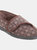 Mens Paul Check Slippers - Dark Brown - Dark Brown