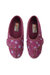 Womens/Ladies Davina Floral Superwide Slippers - Wine - Wine