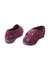 Womens/Ladies Davina Floral Superwide Slippers - Wine