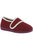 Womens/Ladies Eliza Superwide Touch Fastening Slipper - Burgundy - Burgundy