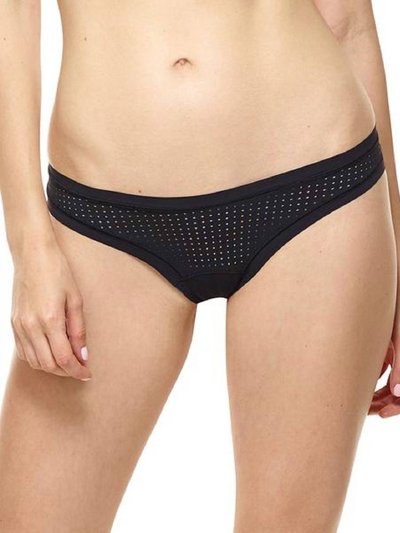 Commando Active Perforated Thong Panty In Black product
