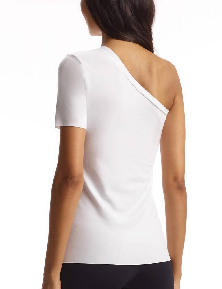 Essential Cotton One-Shoulder Tee