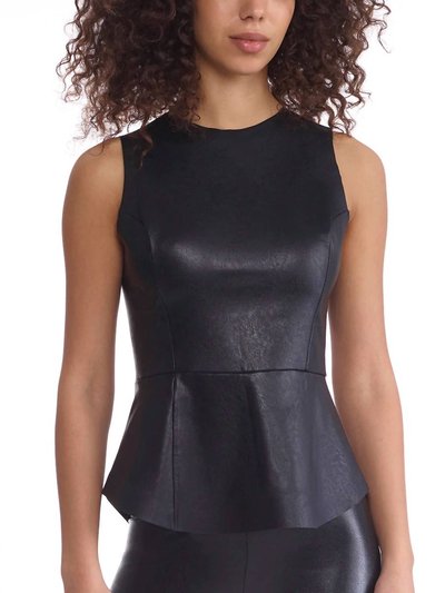 Commando Faux Leather Peplum Shell Top product