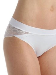 Love + Lust All Lace Back Bikini Panty - White