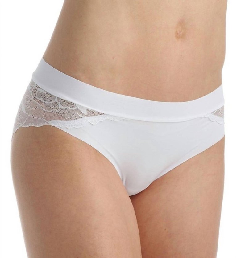 Love + Lust All Lace Back Bikini Panty - White